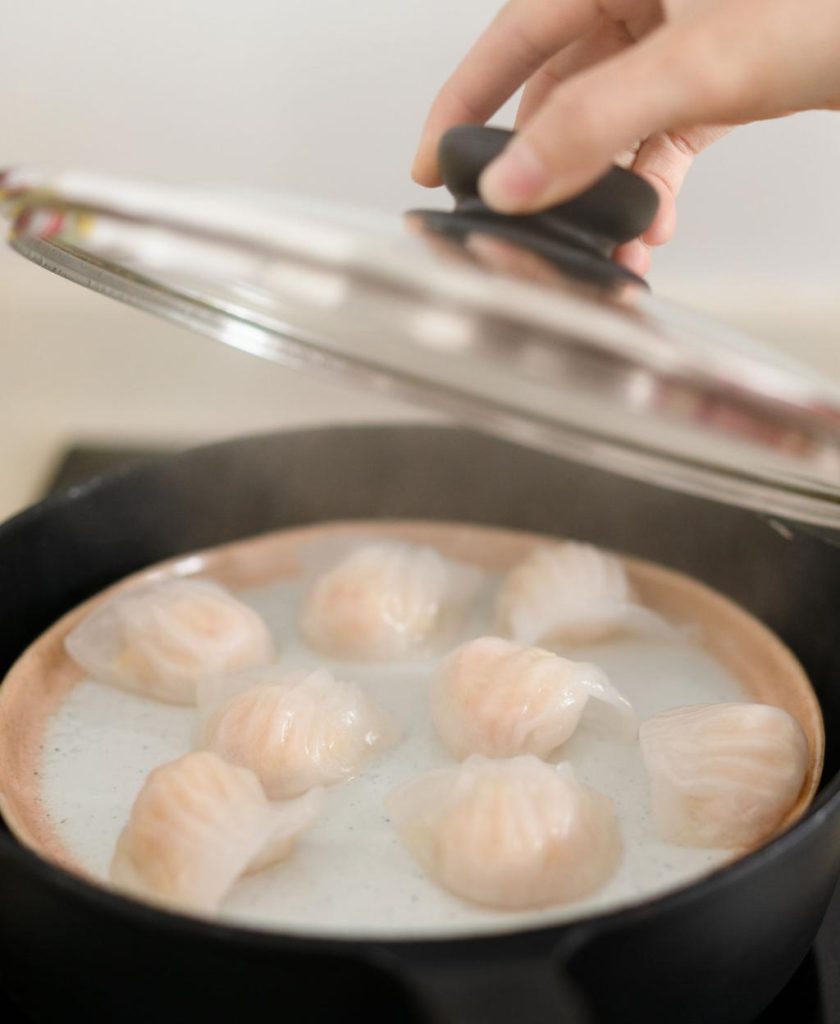 Dimsum tôm hấp nồi