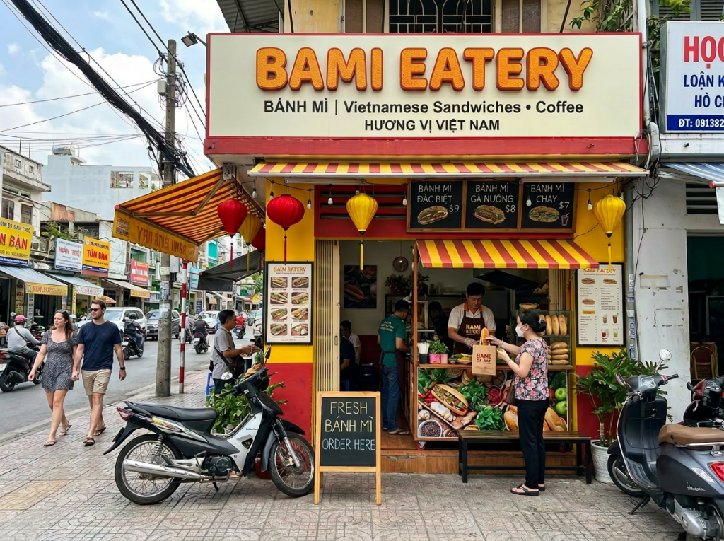 quán bánh mì và bánh bao Bami Eatery Đà Nẵng